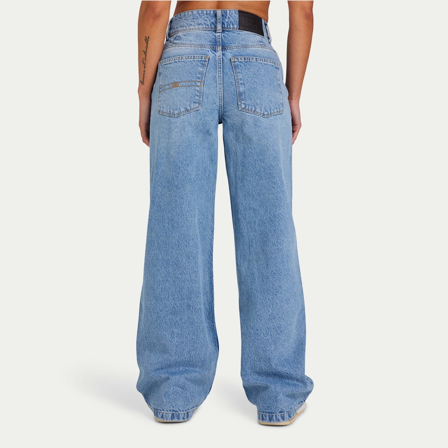 REWEAR Wide Leg Jean - Light Blue