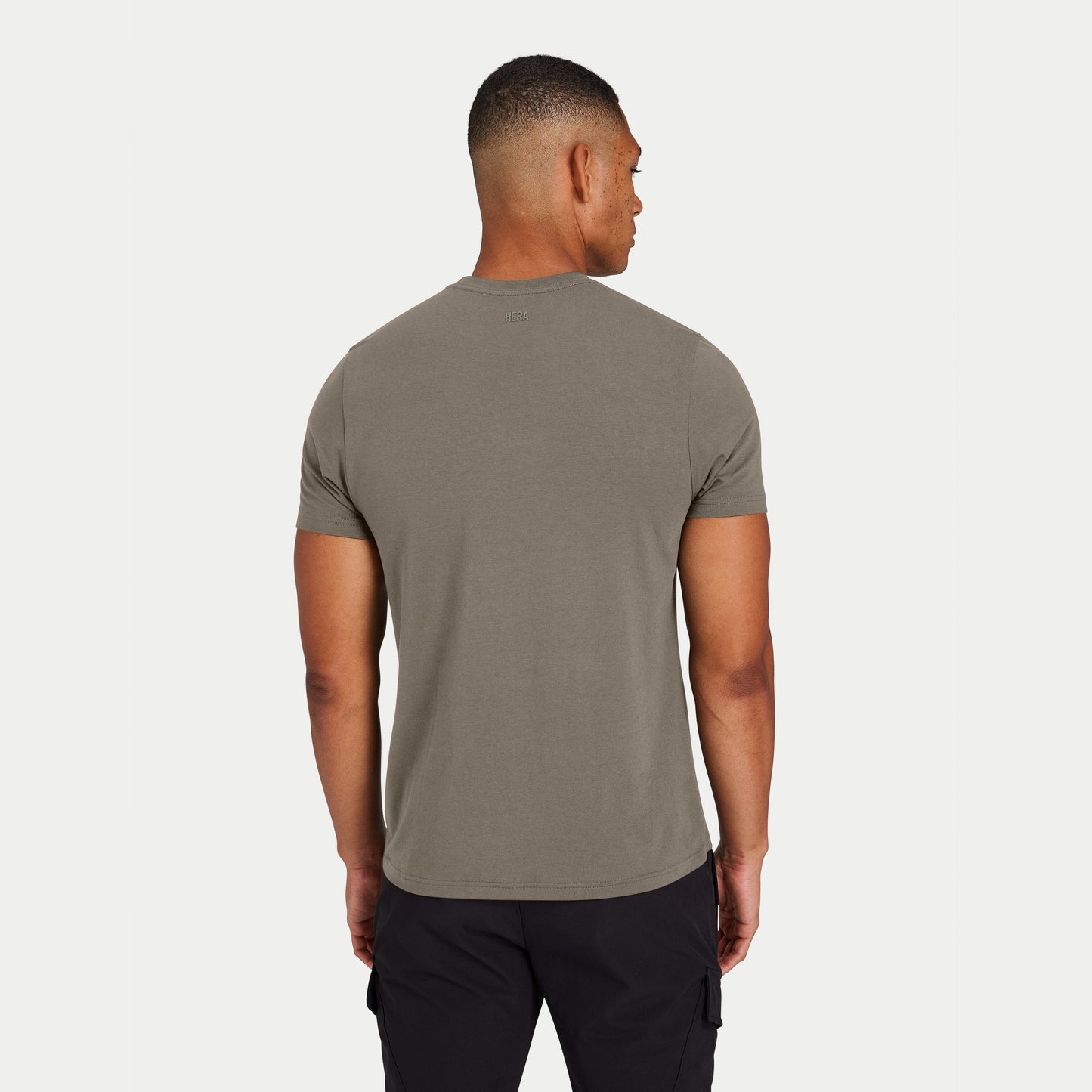 Mens Luxe Regular Fit T-Shirt - Marsh Grey