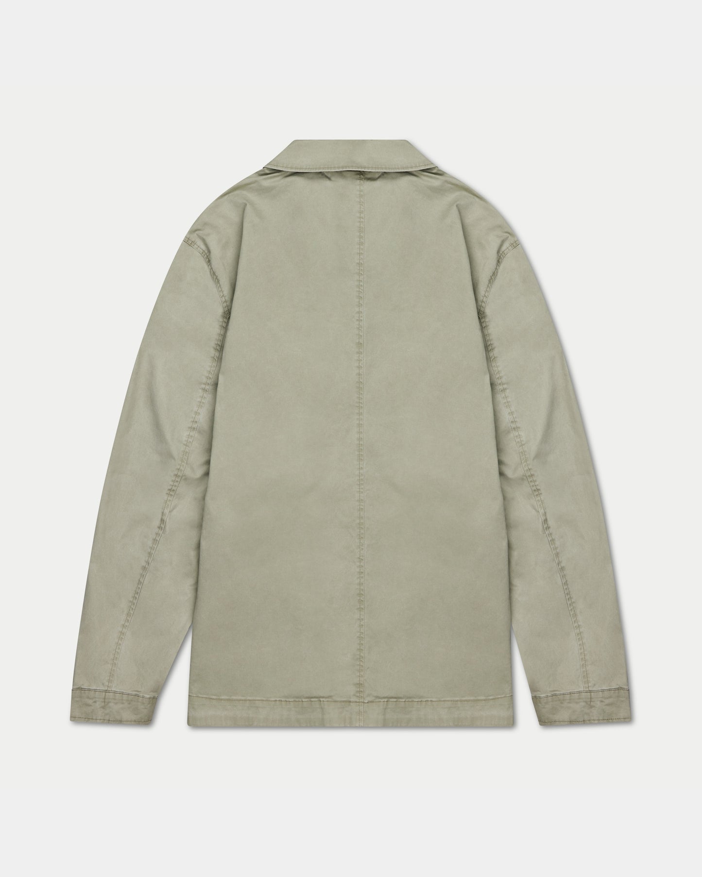 سترة رجالي مغسولة - رمادي أخضر