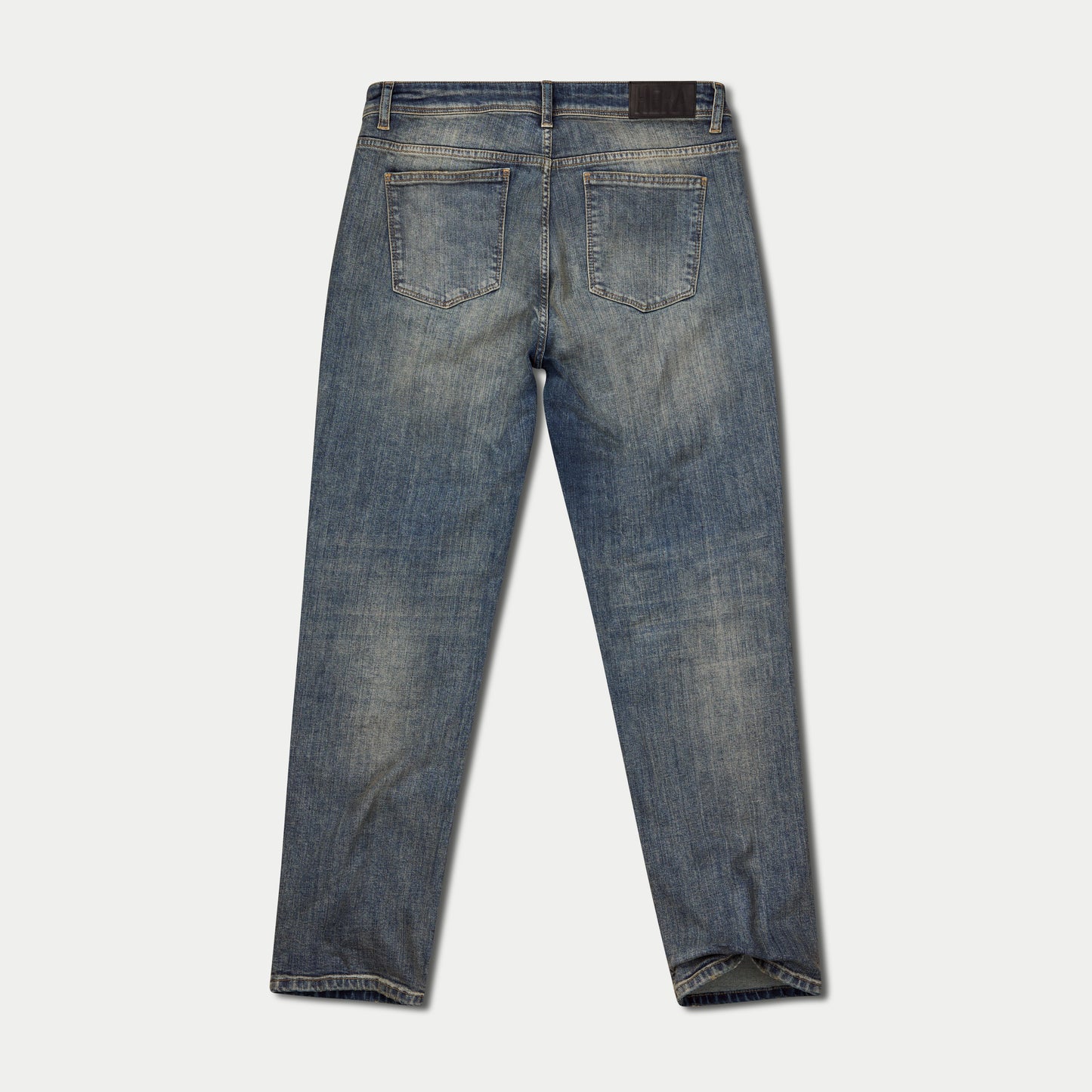 Mens Relaxed Denim Jean - Mid Wash
