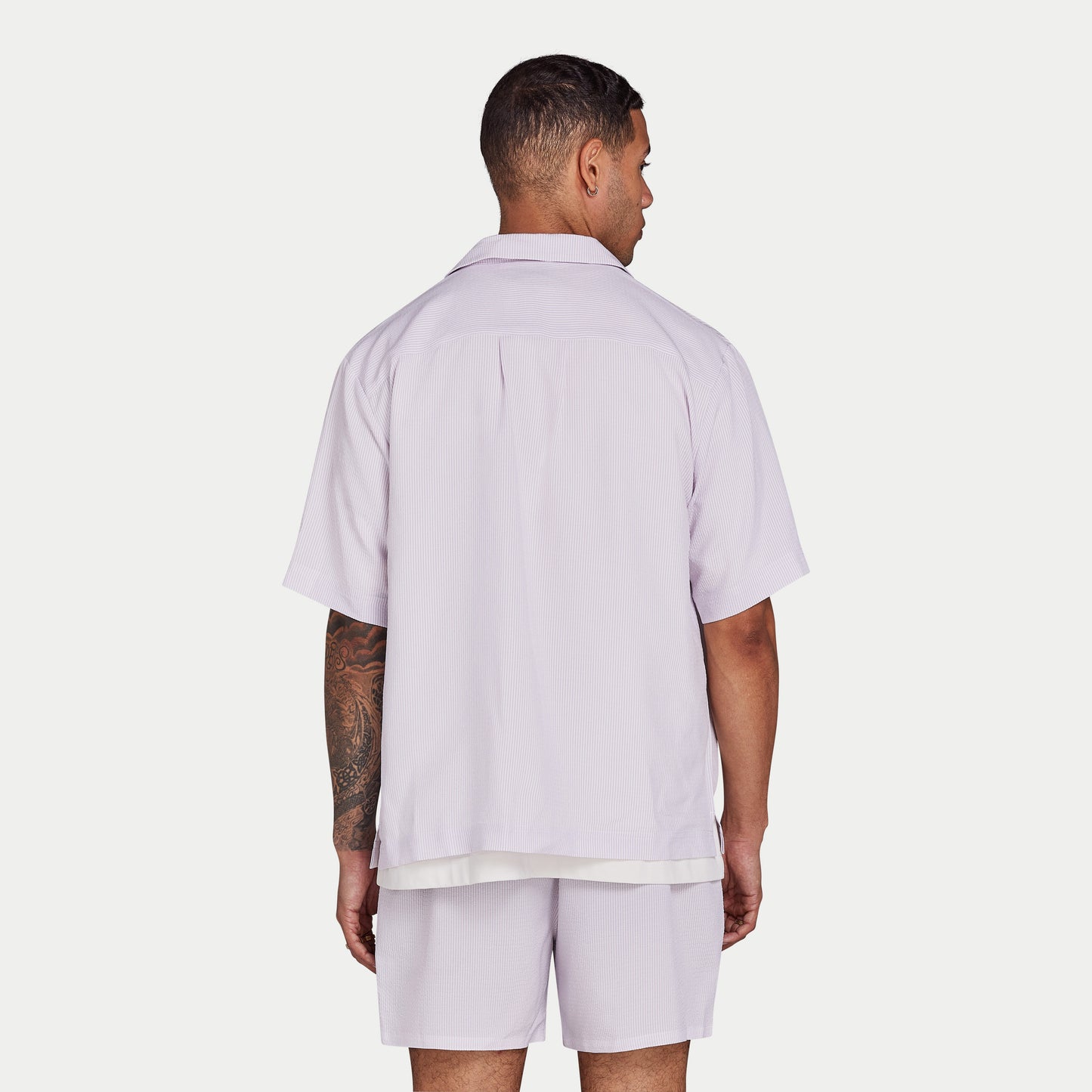 REWEAR Seersucker Shirt - Spring Lilac
