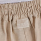 Womens Linen Mix Wide Leg Trouser - Oatmeal