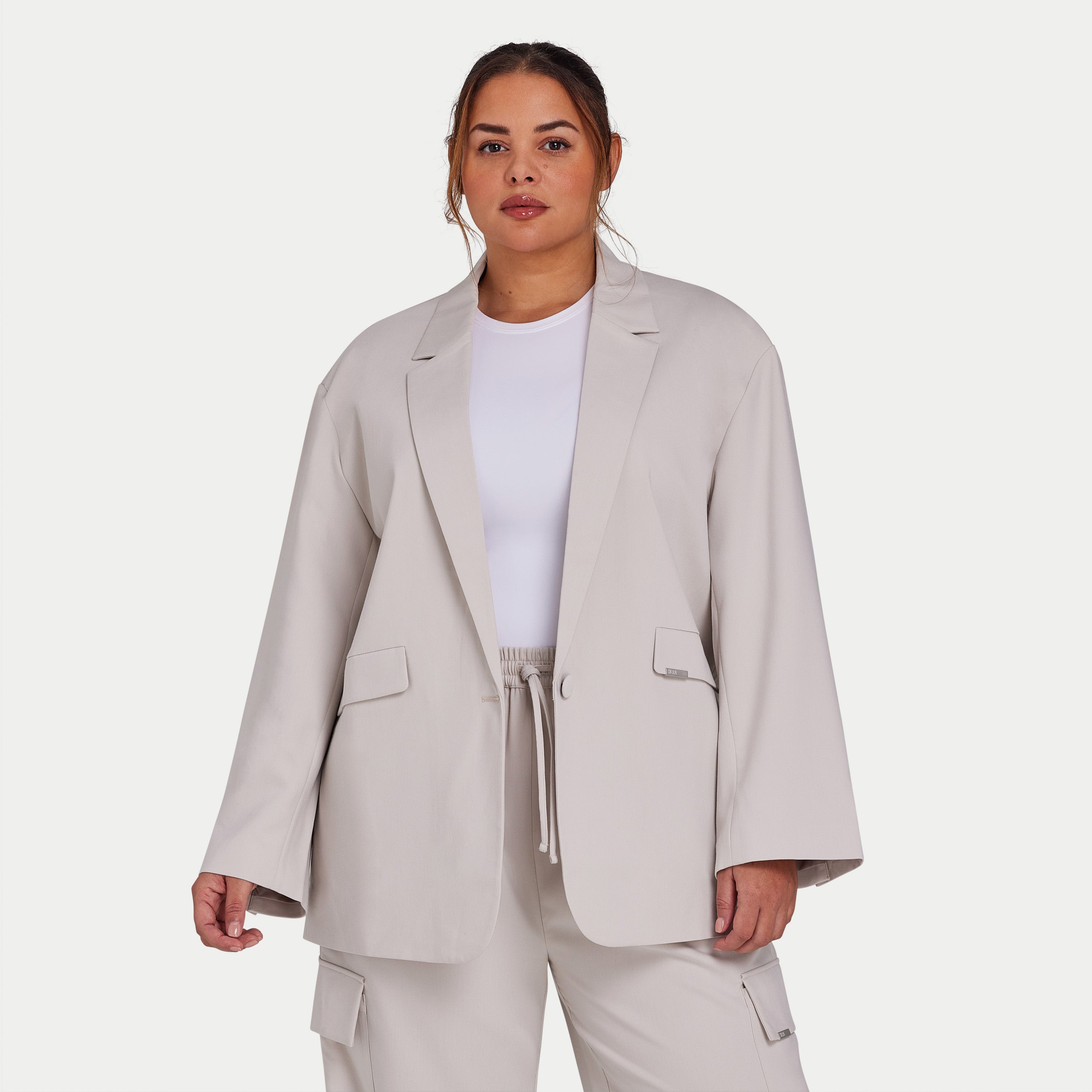 Women's Blazers | Oversized Studio Blazer - Stone | HERA Clothing