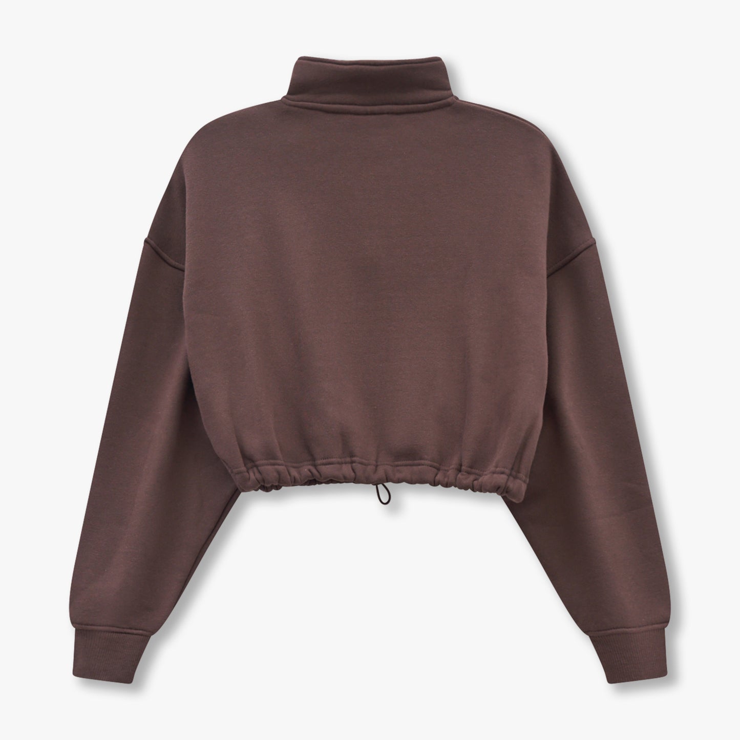REWEAR Collective Cropped Sweatshirt - Slate Brown