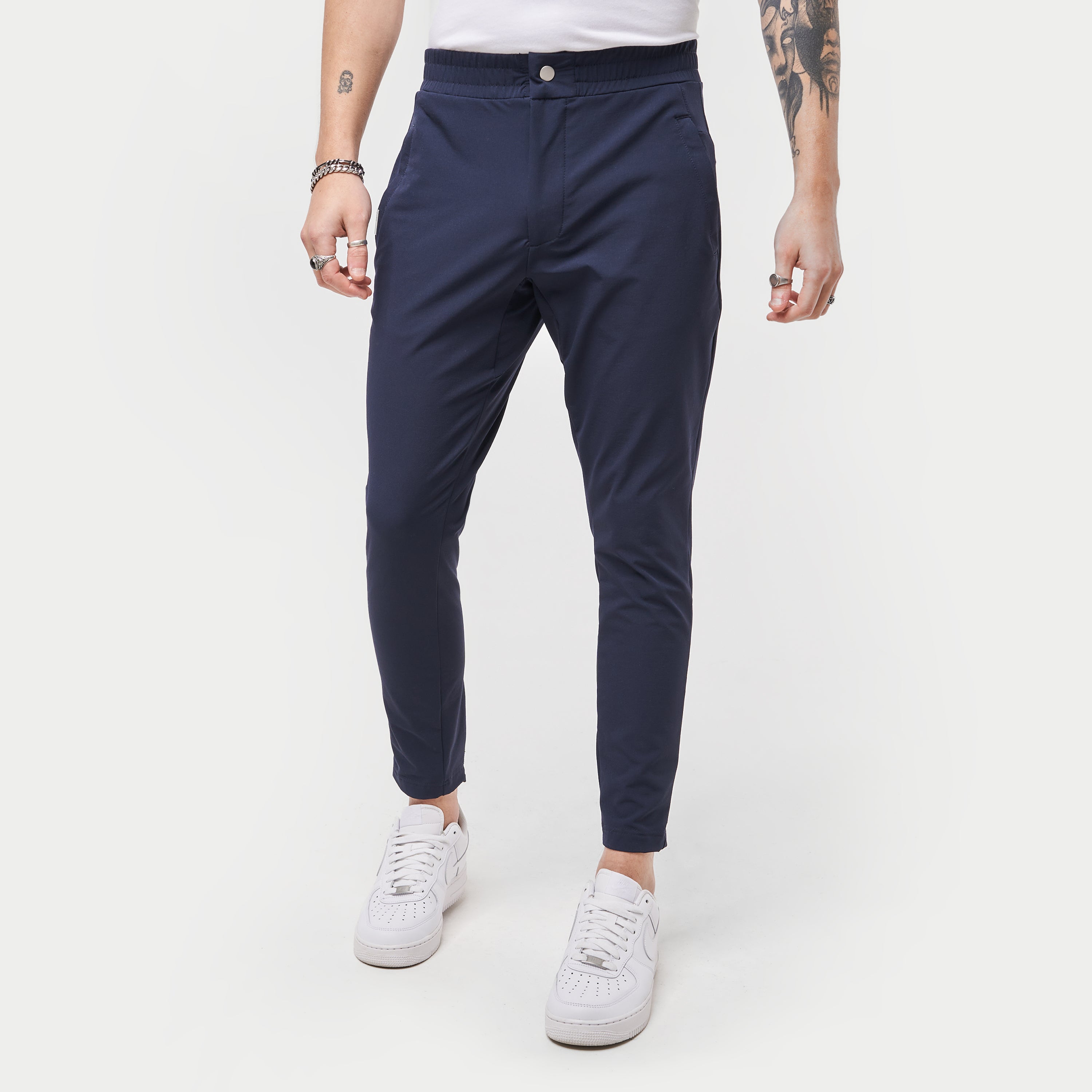 Mens Refined Tech Trouser - Dark Navy