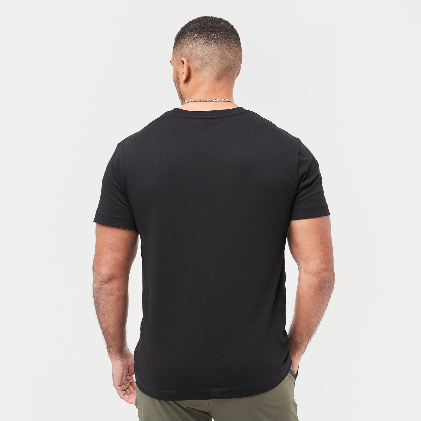 Mens Label Regular Fit T-Shirt - Black