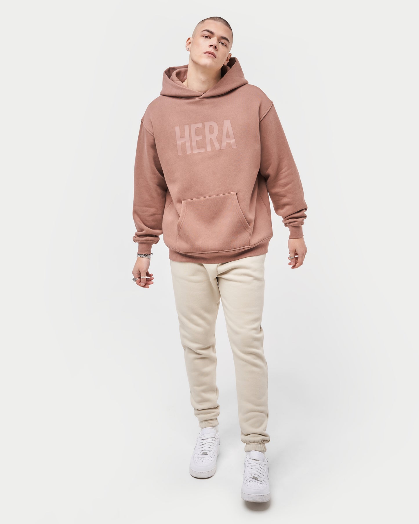 Mens Label Oversized Hoodie
