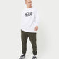 Mens Label Long Sleeve Oversized T-Shirt