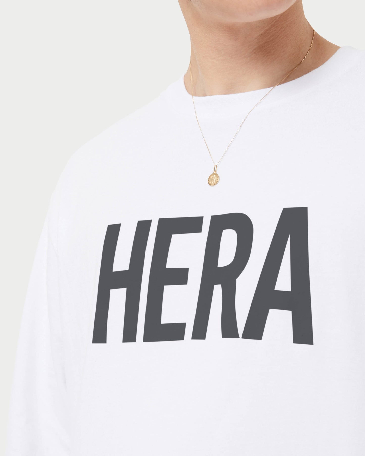 Mens Label Long Sleeve Oversized T-Shirt