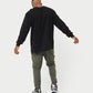 Mens Label Long Sleeve Oversized T-Shirt