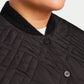Womens Longline Puffer Jacket - Black