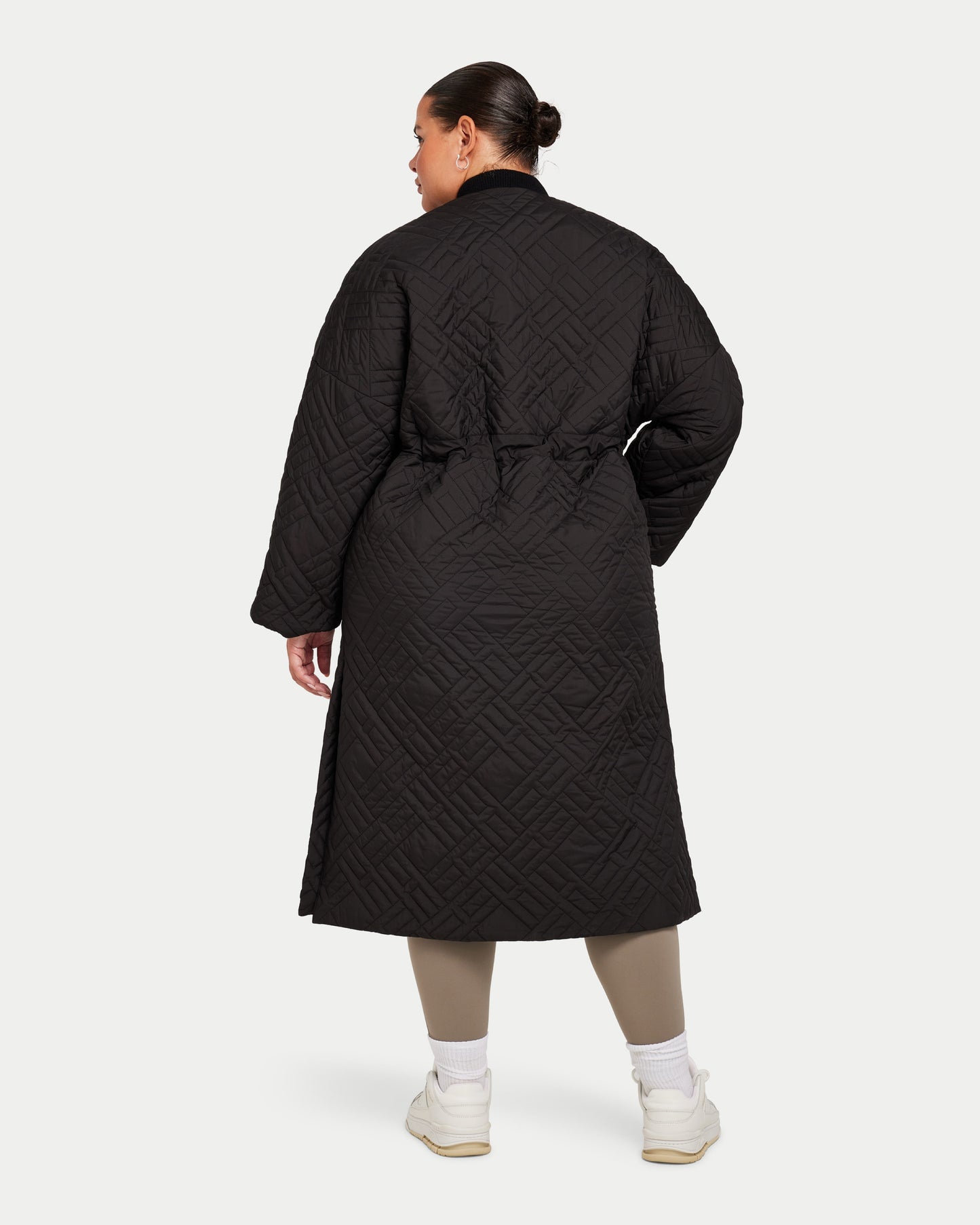 Womens Longline Puffer Jacket