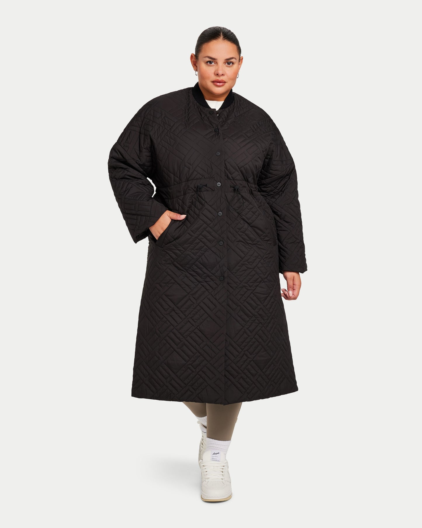 Womens Longline Puffer Jacket