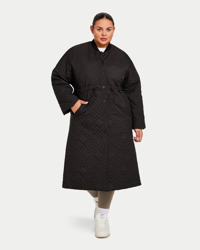 Womens Longline Puffer Jacket