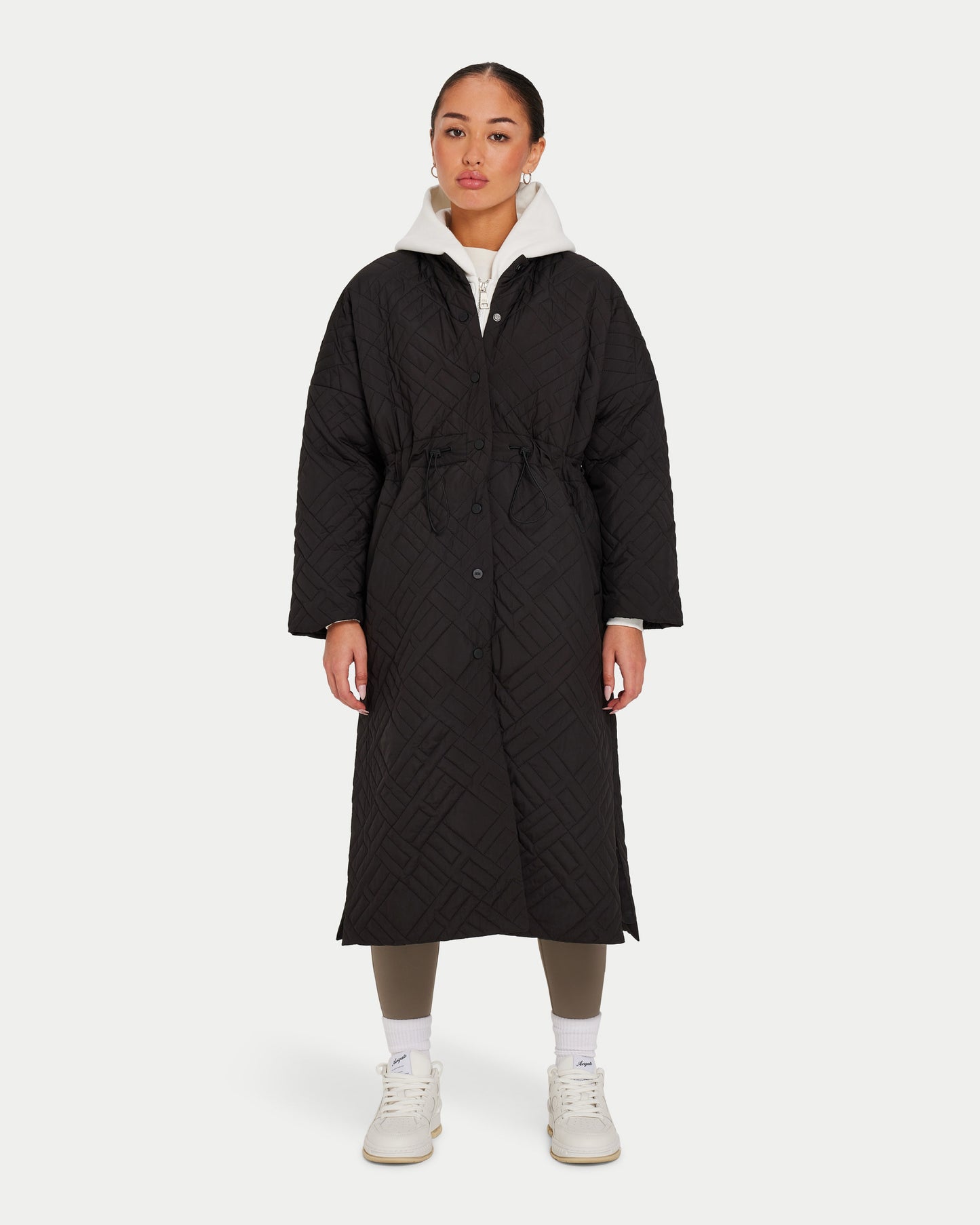 Womens Longline Puffer Jacket