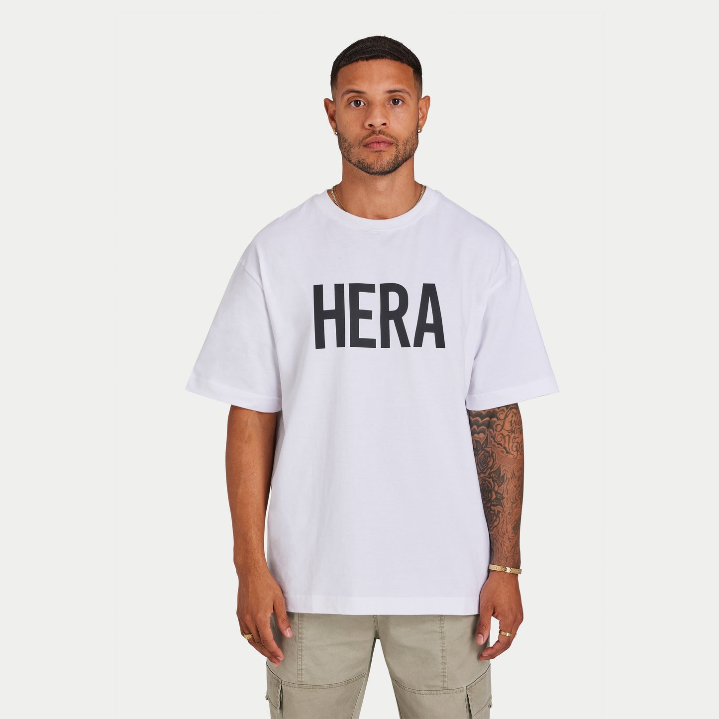 REWEAR Label Oversized T-Shirt - White