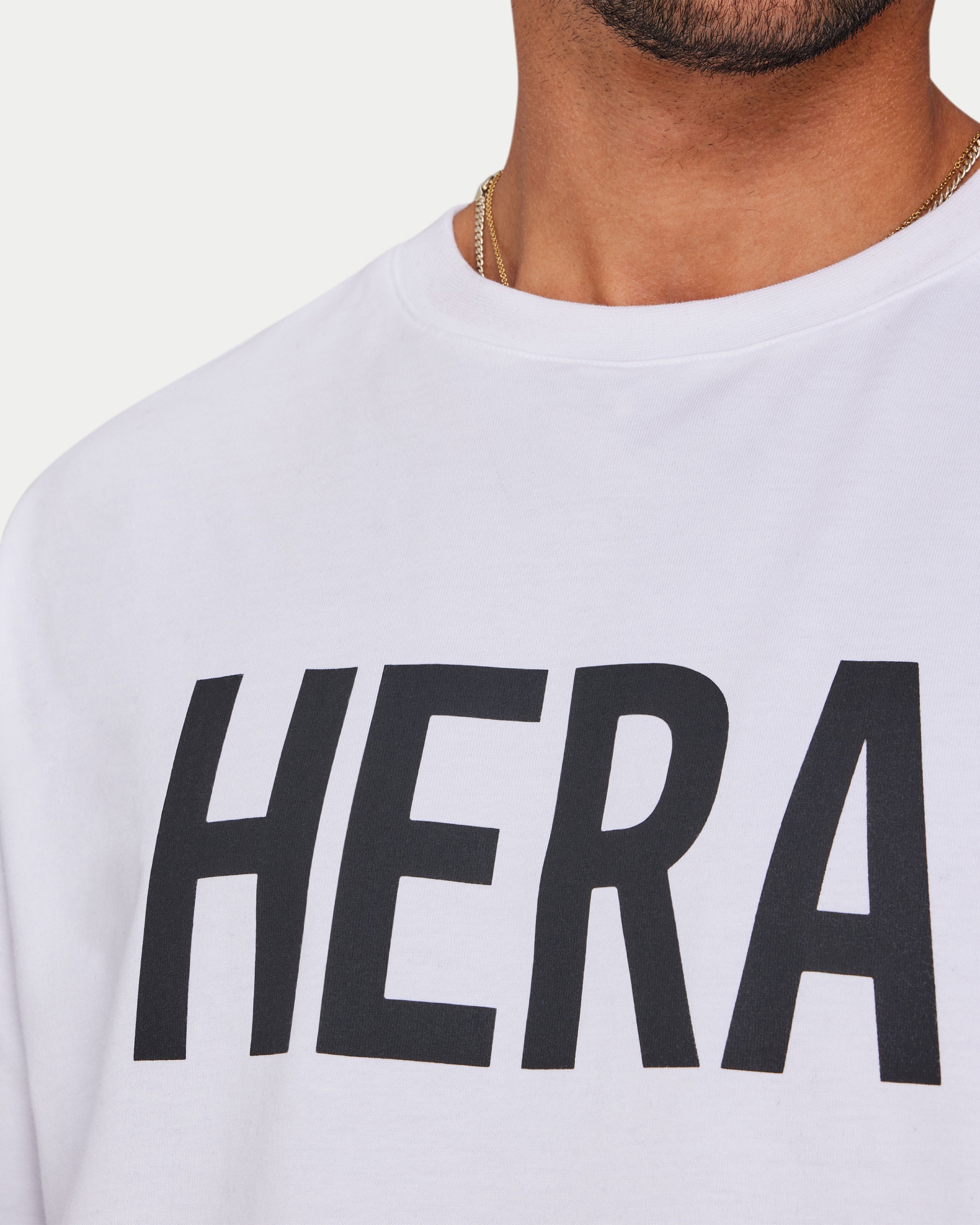 Mens Label T-Shirt - White | HERA Clothing