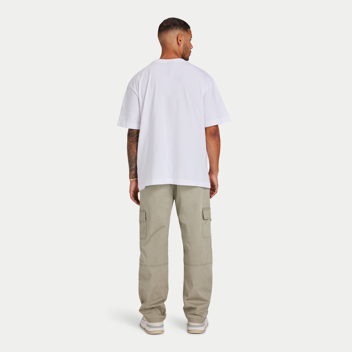Mens Label Oversized T-Shirt - White