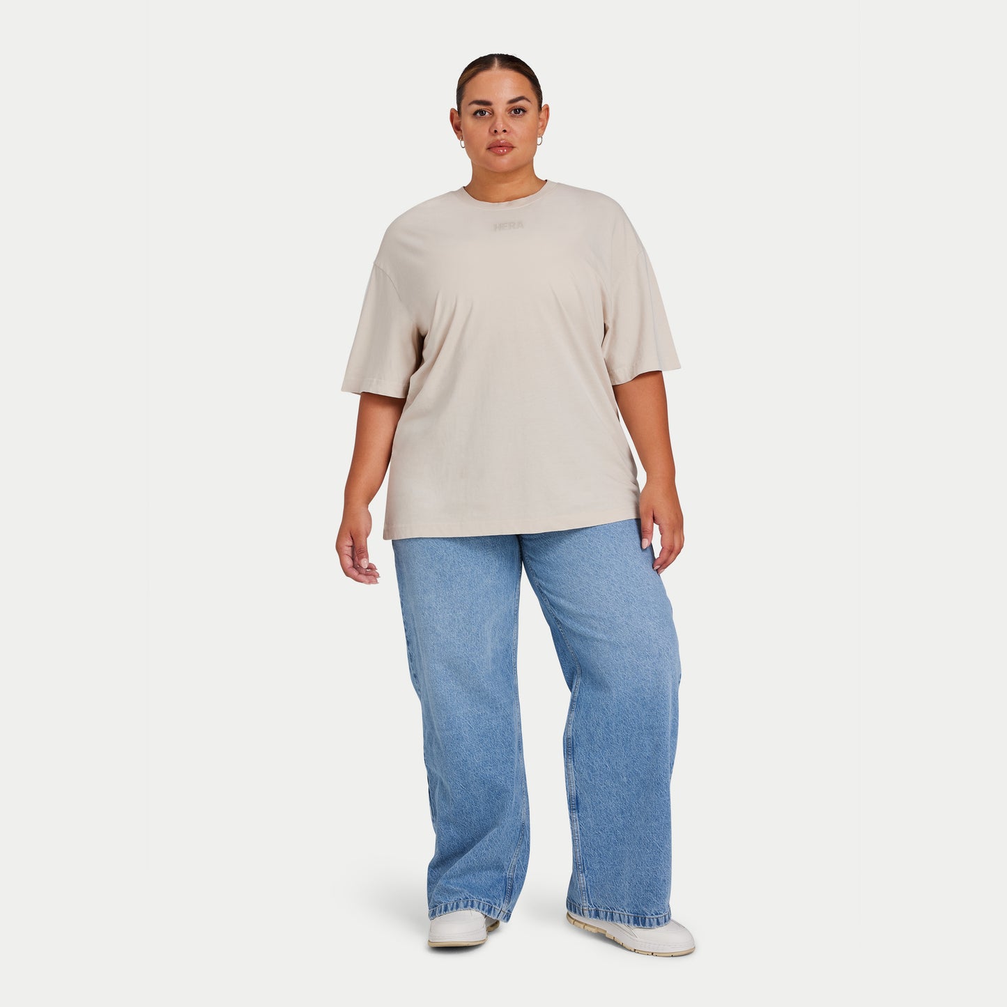 Womens Icon Oversized T-Shirt - Oatmeal