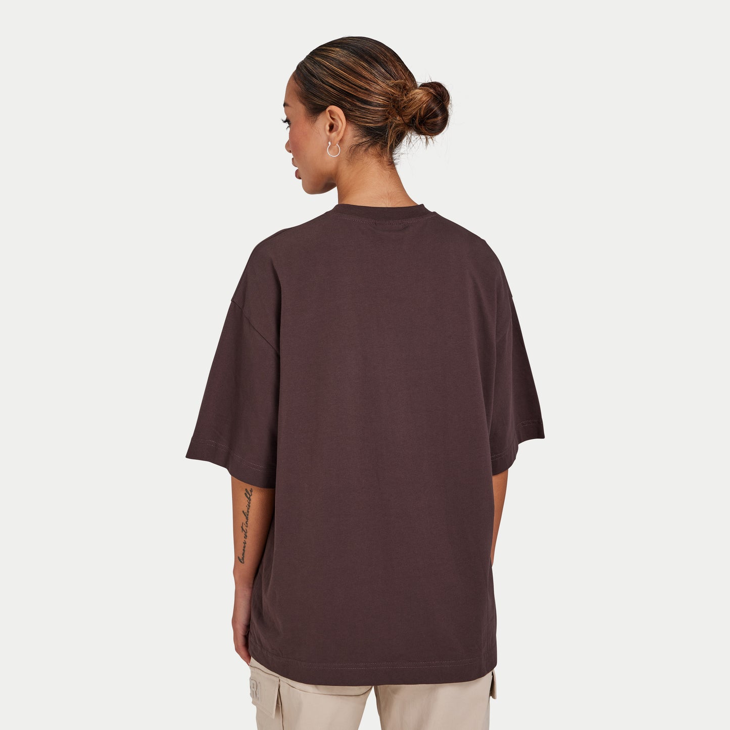 Womens Icon Oversized T-Shirt - Slate Brown