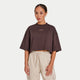 Womens Icon Cropped T-Shirt - Slate Brown