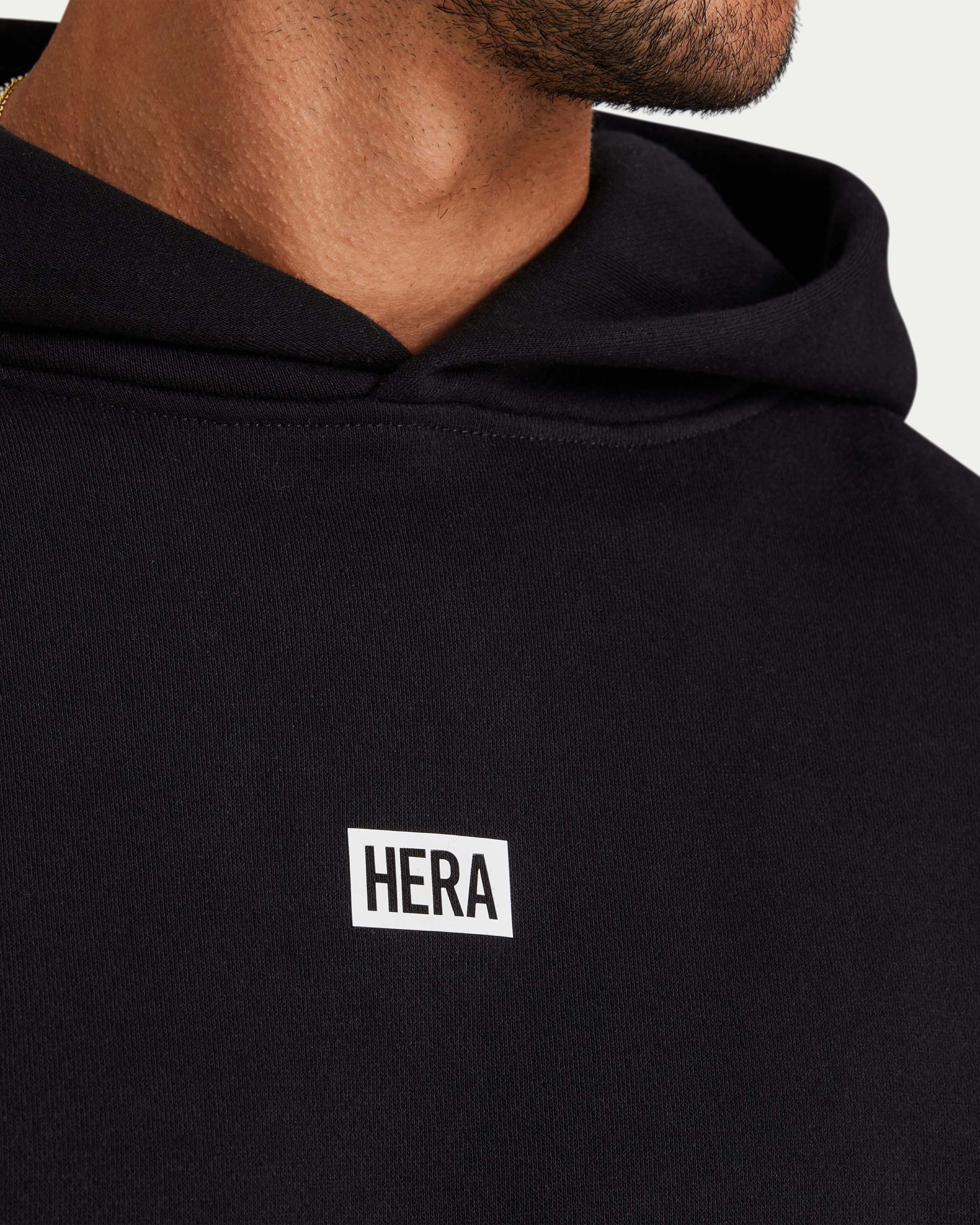 Mens Collective Oversized Hoodie - Black | HERA Clothing