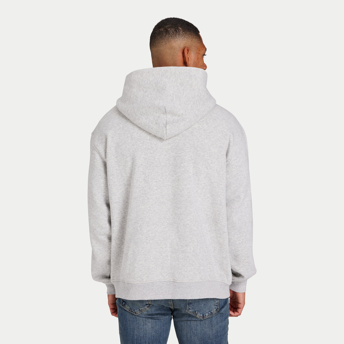 REWEAR COLLECTIVE HOODIE - GREY MARL