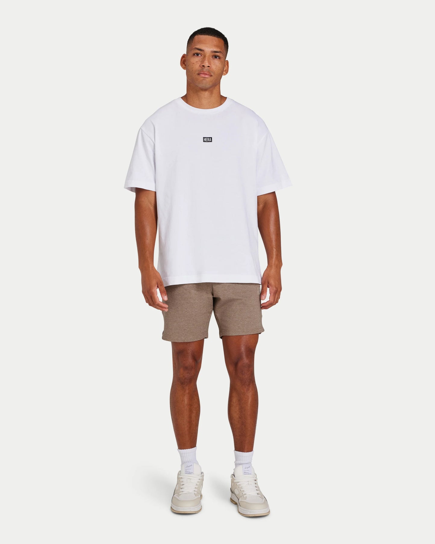 تي شيرت رجالي كبير الحجم من مجموعة كوليكتيف - أبيض