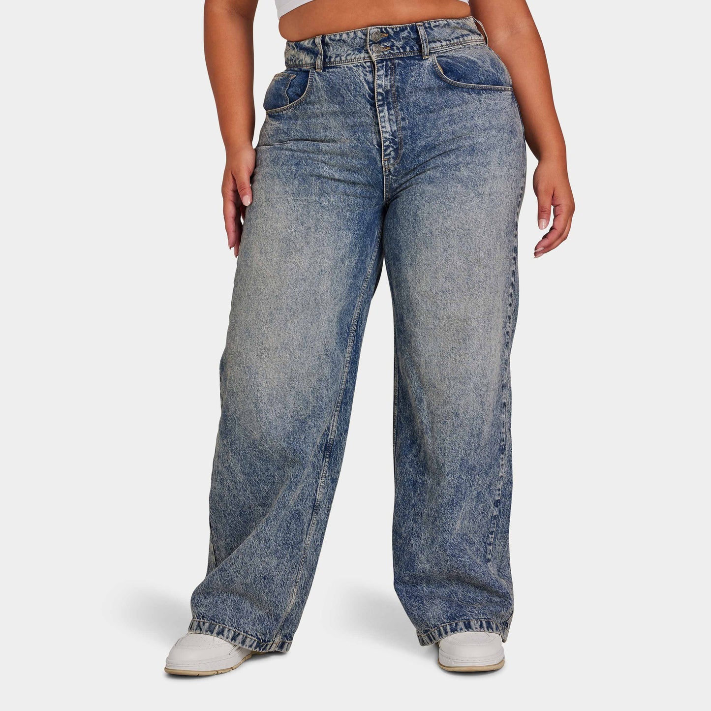 REWEAR Wide Leg Jean - Blue Sand