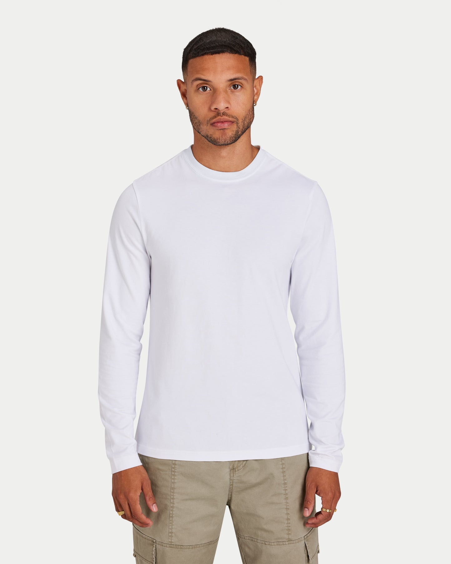 Mens Luxe Regular Fit Long Sleeve T-Shirt