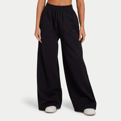 REWEAR Collective Wide Leg Sweatpant - Black