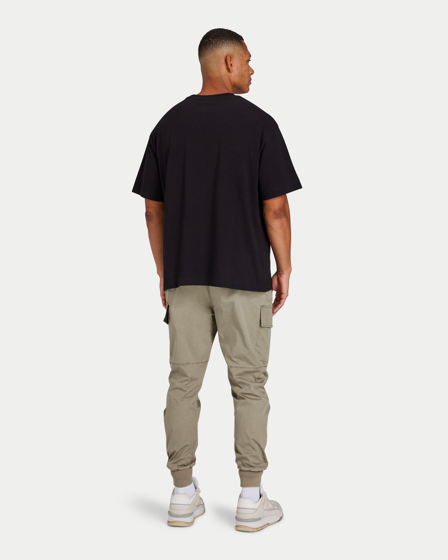 تيشيرت رجالي 365 كبير الحجم - أسود