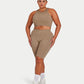 Womens Ribbed Base Short