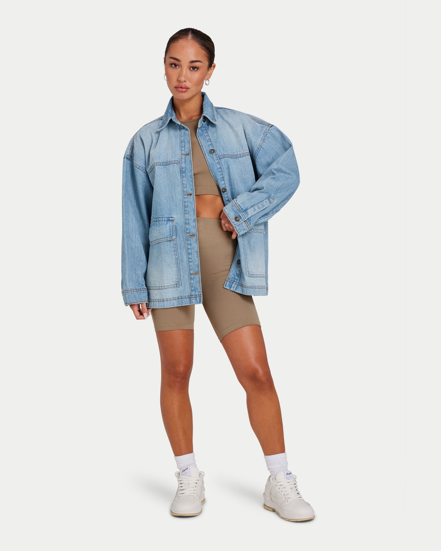 Womens Ribbed Base Short