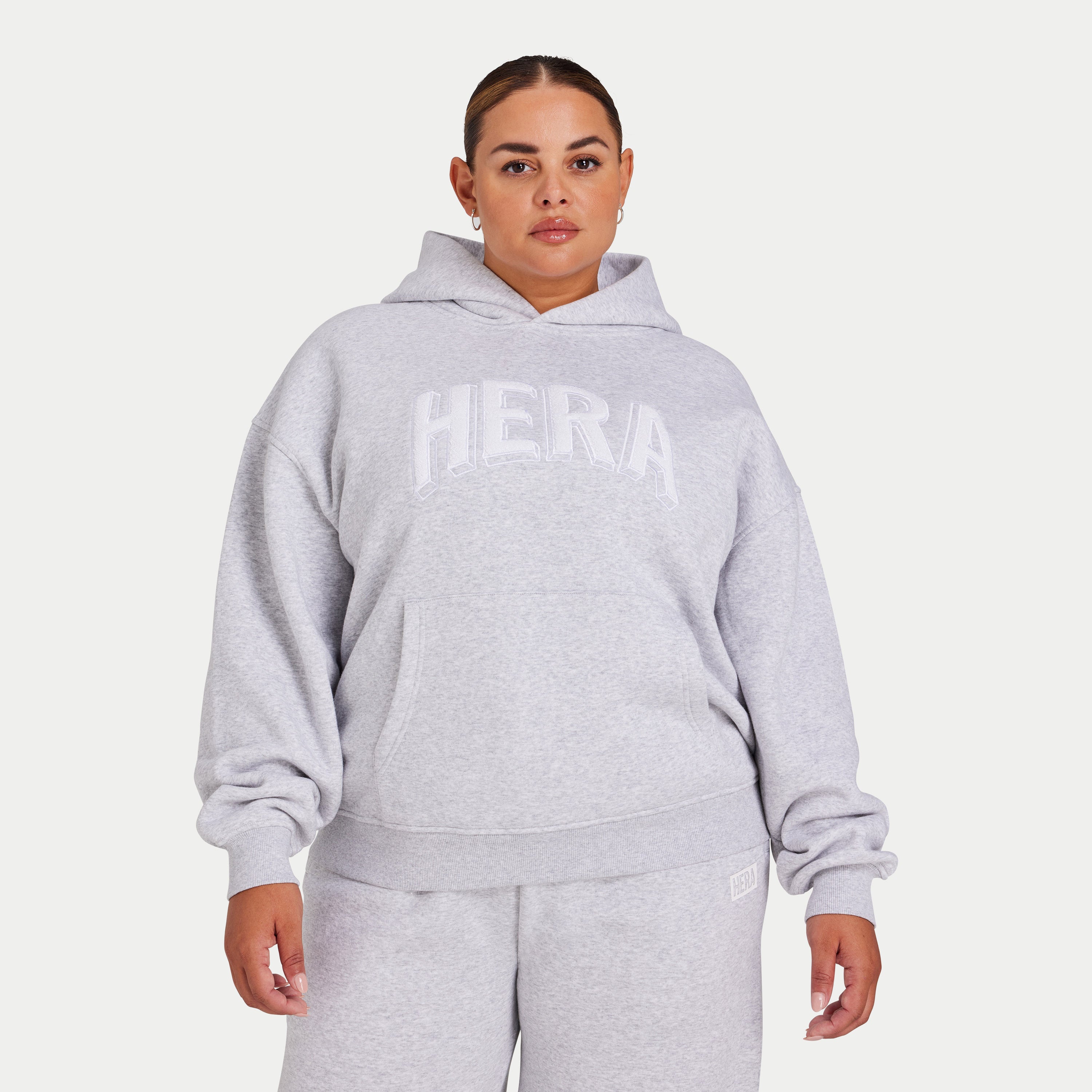 Grey marl clearance hoodie womens