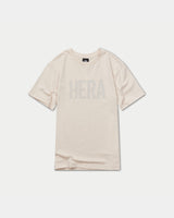 تي شيرت رجالي كبير الحجم بملصق - دقيق الشوفان