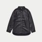 REWEAR Faux Leather Overshirt - Black