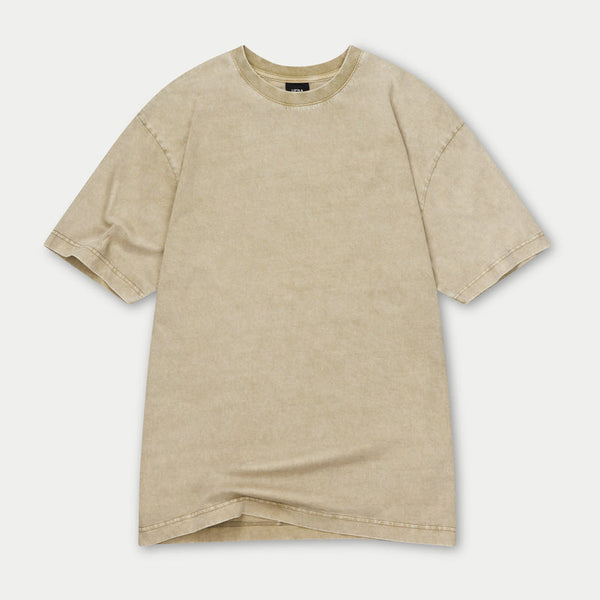 REWEAR Mens Washed Utility Oversized T-Shirt - Grey Green