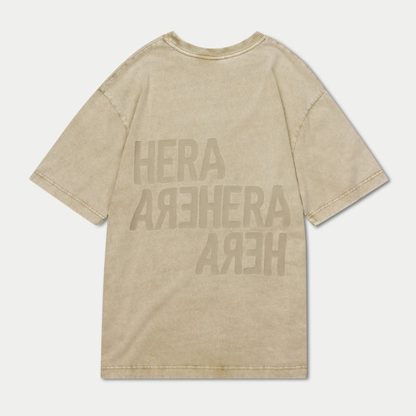 REWEAR Mens Washed Utility Oversized T-Shirt - Grey Green