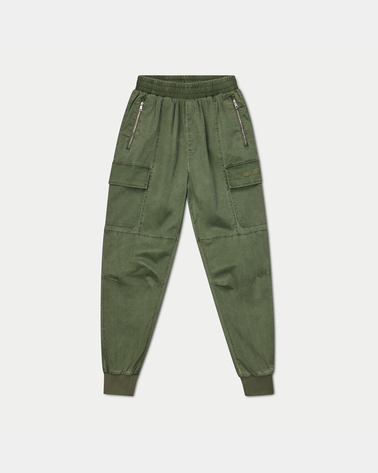 بنطال كارجو رجالي مغسول - كاكي داكن 