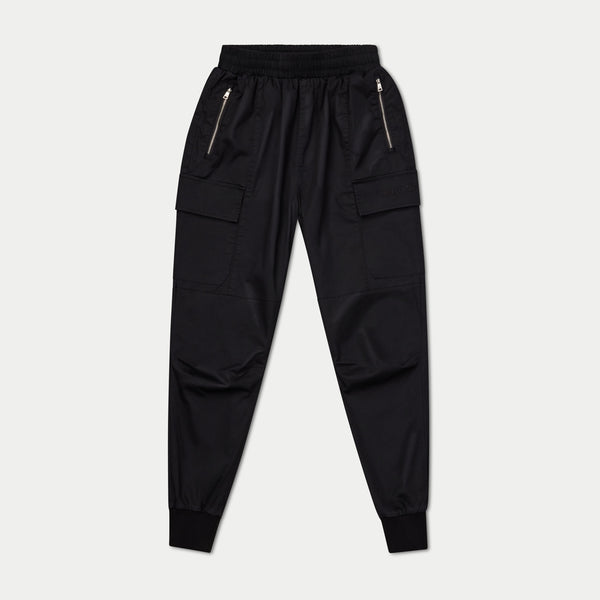 REWEAR Washed Utility Cargo Pant - Black