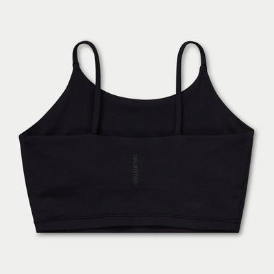REWEAR Womens Essential Crop Top - Black