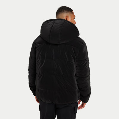 REWEAR  Layer Puffer Jacket - Black