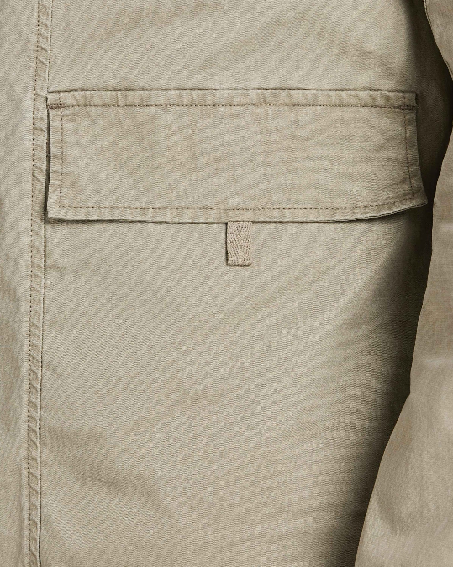 سترة رجالي مغسولة - رمادي أخضر