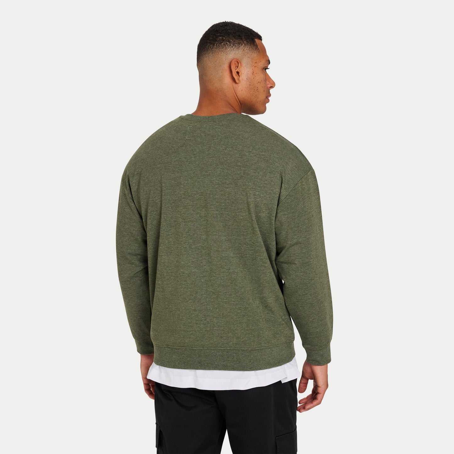 Mens Focus Lightweight Sweatshirt - Dark Khaki