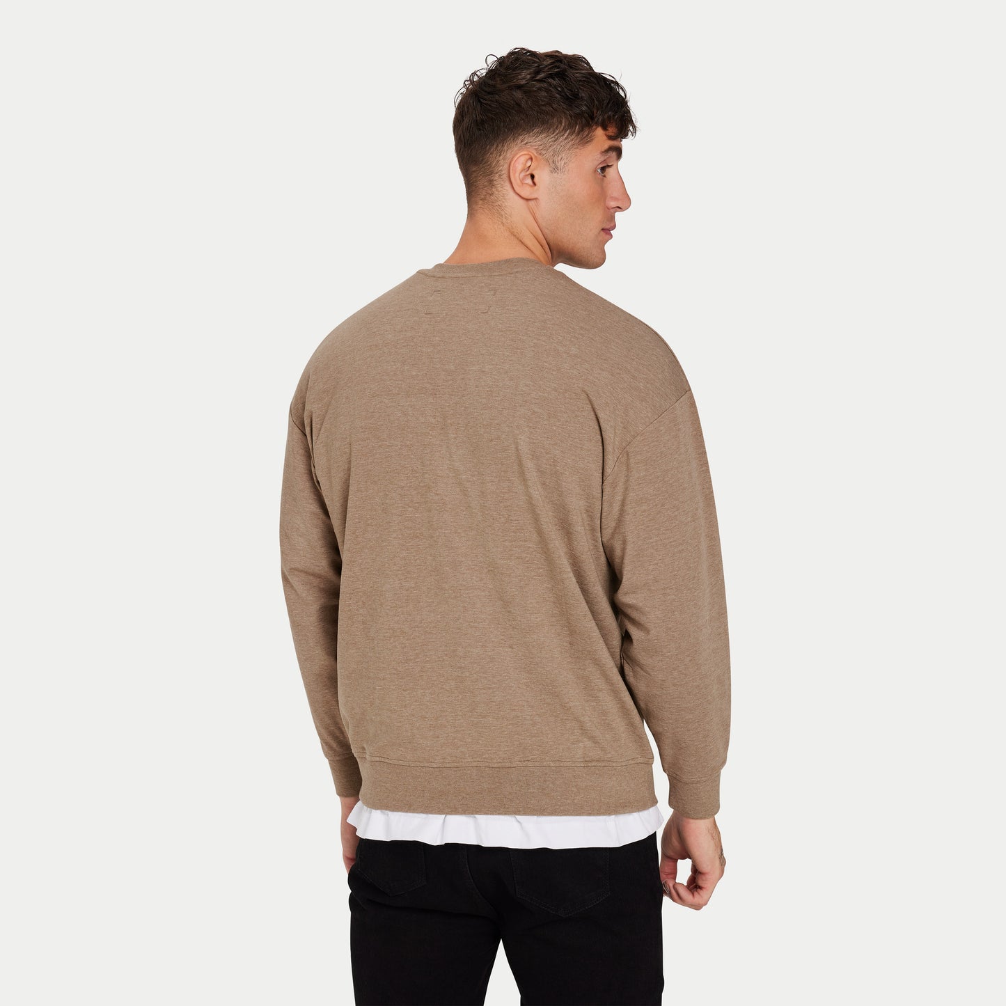 Mens Focus Lightweight Sweatshirt - Marsh Grey