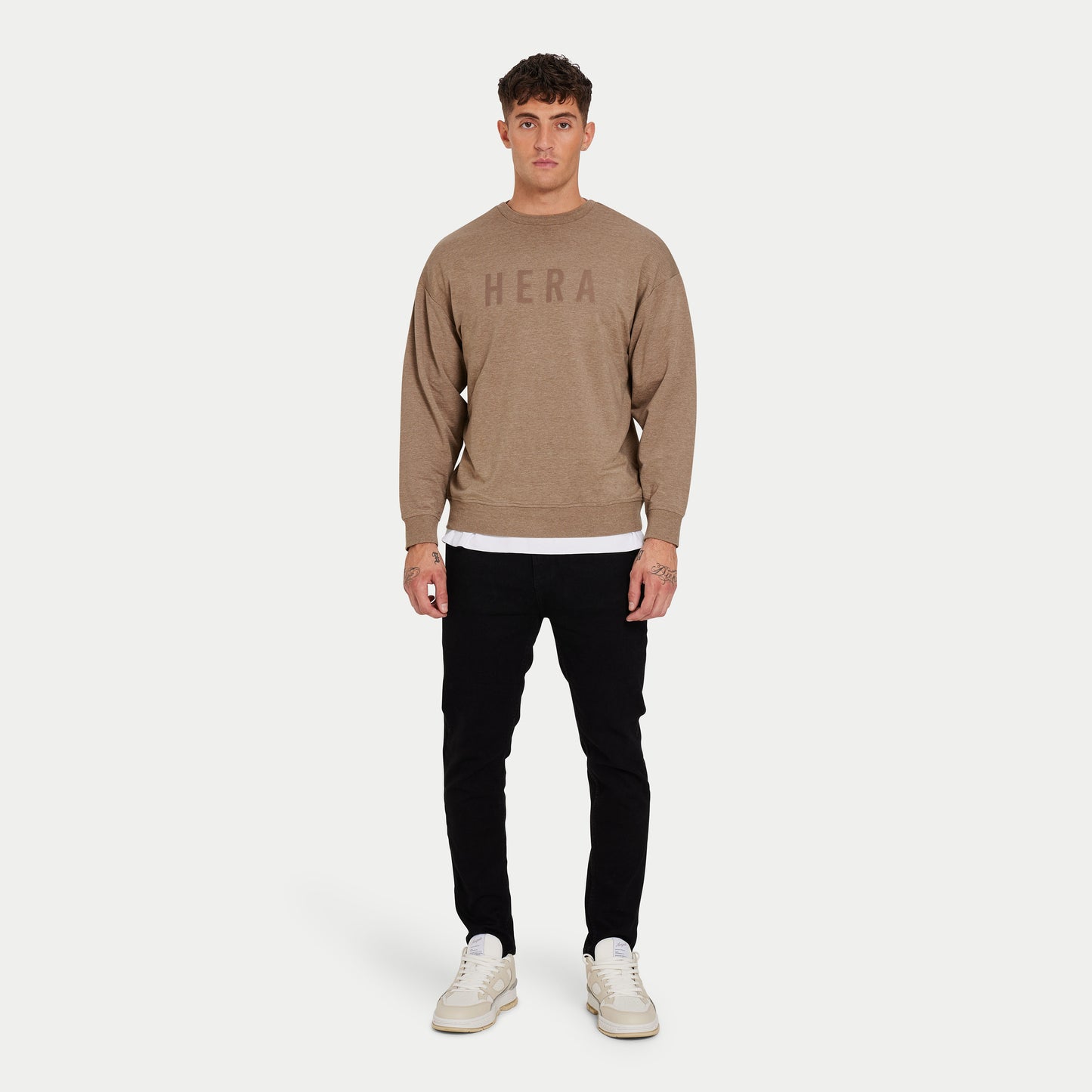 Mens Focus Lightweight Sweatshirt - Marsh Grey