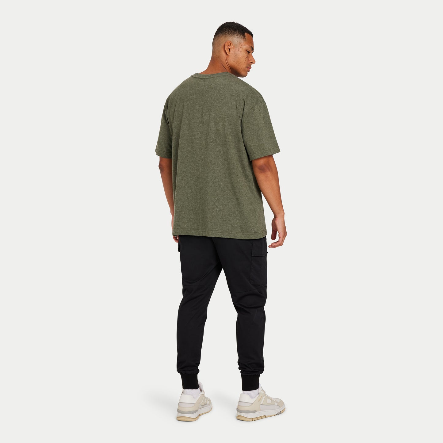 Mens Focus Oversized T-Shirt - Dark Khaki