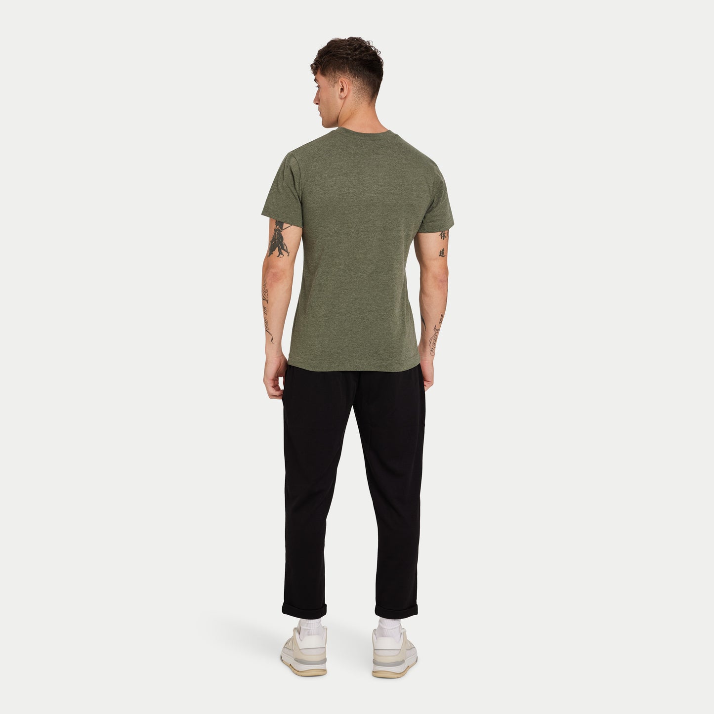 Mens Focus Regular Fit T-Shirt - Dark Khaki