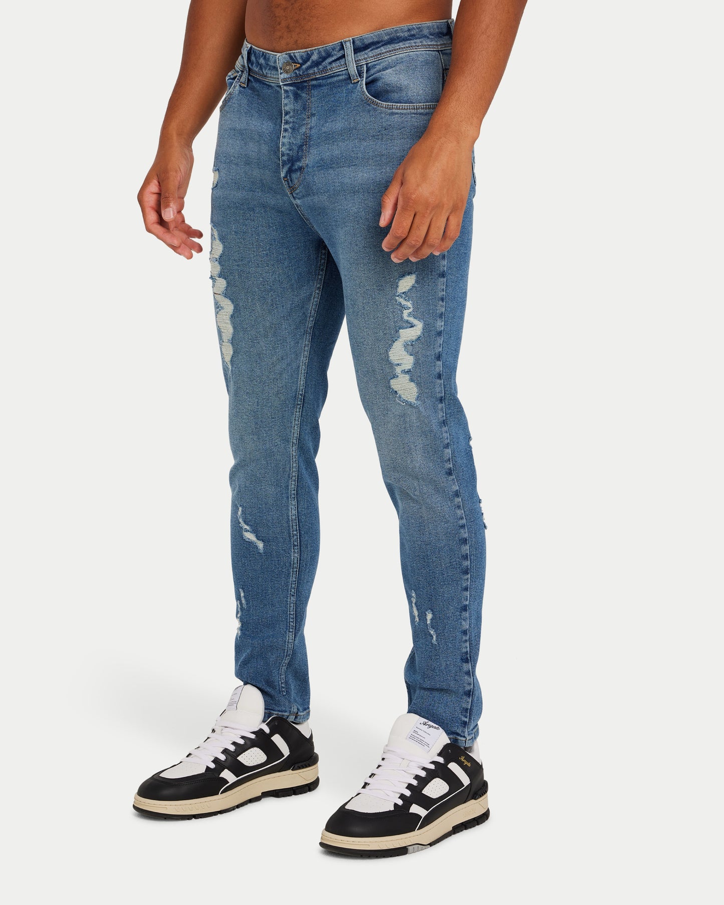 Mens Distressed Slim Fit Jean